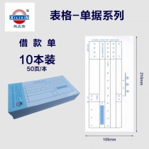 借款单*10本