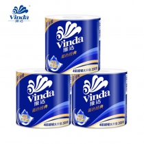 Vinda/维达蓝色经典卷纸4层有芯卷纸180G/200G  V4028/V4073