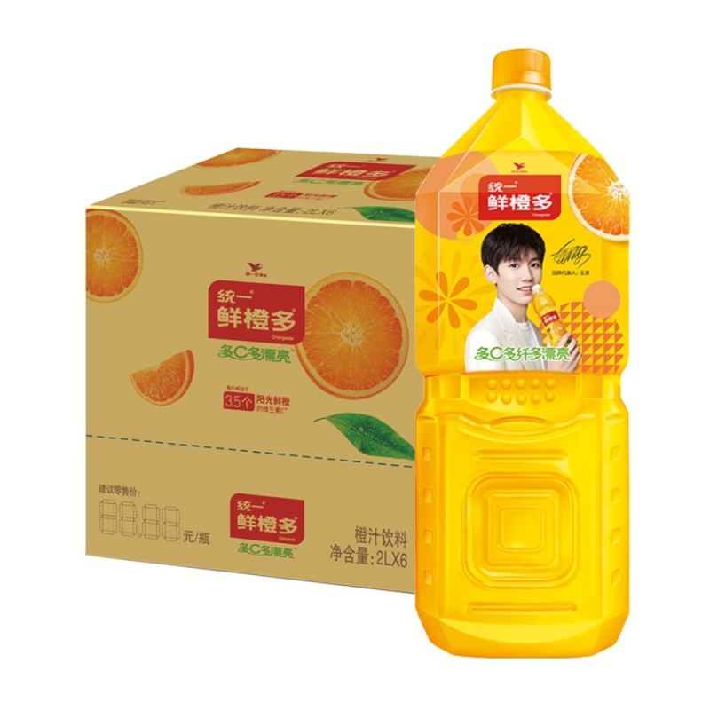 统一 鲜橙多 2L  橙汁饮料