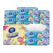 维达(Vinda) 抽纸/厨房用纸 80抽*12包厨房抽纸 （整箱装）食品接触级 轻松吸油吸水 厚实强韧